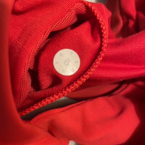 LULULEMON Work the Circuit Tank Heathered Lush Coral Built-in Bra Pink Size 6 - Picture 8 of 9